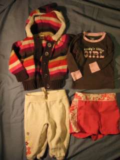   Girls Clothes 4 piece lot, all 12 18 months, Old Navy, Gymboree  