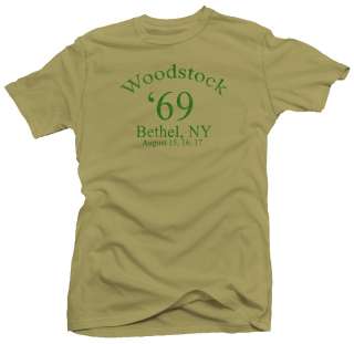 Woodstock 69 New York Music Festival 70s Retro T shirt  