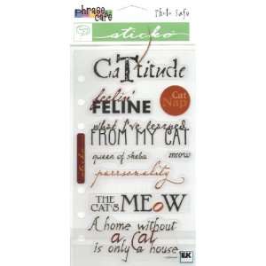 The Cats Meow Phrase Cafe Scrapbook Sticker (SPPCC33 