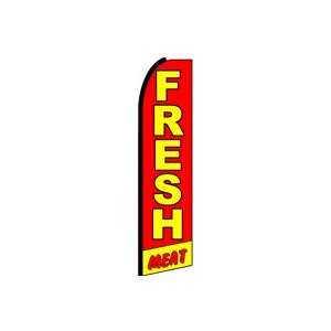 FRESH MEAT Feather Banner Flag (11.5 x 3 Feet)