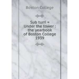  Sub turri  Under the tower  the yearbook of Boston 