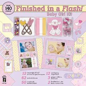   Finished In A Flash Page Kit 12X12 Baby Girl Arts, Crafts & Sewing