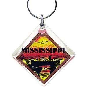 Mississippi Keychain Lucite Fishing Case Pack 96 