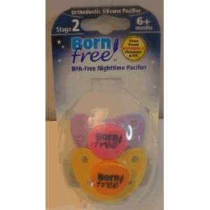   BPA FREE NIGHTIME PACIFIER ~ STAGE 2 ~ 6 MONTHS AND UP ~ Pink Baby