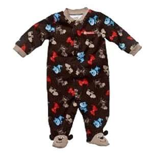 Carters Baby Boys 1 piece Cotton Footed dog gone cute Easy Entry 