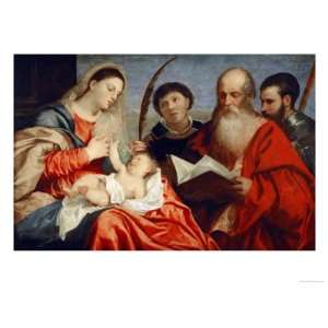 Saint Mary with Child and Saints Stephanus, Hieronymus and Mauritius 