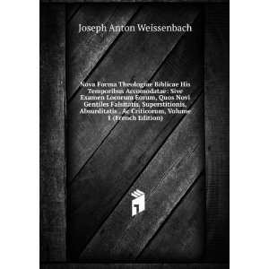   Criticorum, Volume 1 (French Edition) Joseph Anton Weissenbach Books