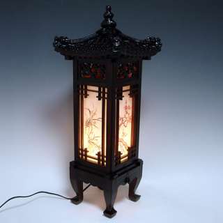   Oriental House Lantern Bedside Dragon Art Deco Table Lamp Light  