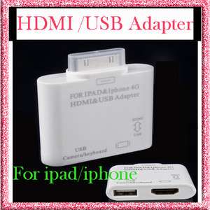   Adapter Dock Connector to HD TV For IPad2 iPhone4 4G 4S Ipod Touch 4