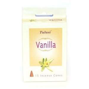  Vanilla ~ 15 Cones ~ Tulasi Incense