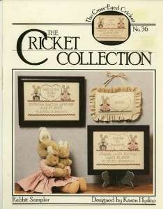 RARE OOP Cricket Collection Rabbit Sampler No. 36  