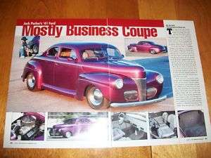 Original 1941 Ford Coupe Hot Rod Article  