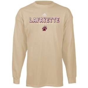 adidas Lafayette College Leopards Gold True Basic Long Sleeve T shirt 