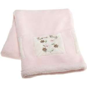  Carters Love Bug Boa Blanket, Pink/Choc, 30 X 40 Baby