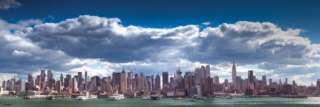 NEW YORK CITY   MANHATTAN SKYLINE   DOOR POSTER  