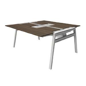  Steelcase Turnstone Bivi Table for Two with Back Pockets 