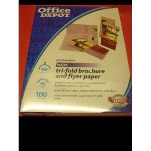  Office Depot High Gloss Brochure Flyer Paper 100 Sheets 90 