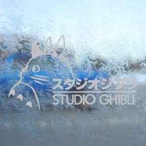  TOTORO Gray Decal Ghibli Laputa Jdm Anime Window Gray 