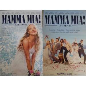  Mamma Mia Movie Poster Double Sided Original 11 x17 