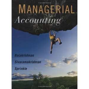    Managerial Accounting [Hardcover] Ramji Balakrishnan Books