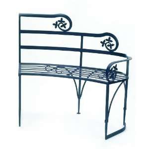  Achla Designs Lutyen ii Bench with Right Armrest Patio 