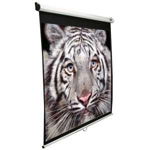 Elite Screens Manual Pull Down Projection Screen. 85IN 