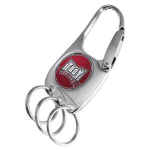 Troy Trojans 3 Ring Clip Keychain
