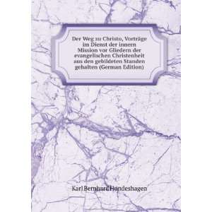  (German Edition) Karl Bernhard Hundeshagen  Books