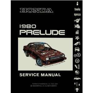  1980 HONDA PRELUDE Shop Service Repair Manual Book 