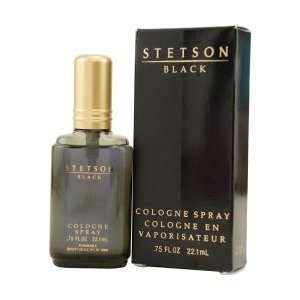  New   STETSON BLACK by Coty COLOGNE SPRAY .75 OZ   4406196 
