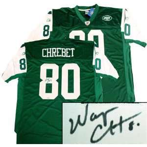  Wayne Chrebet Autographed New York Jets Home Jersey 