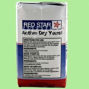 RED STAR 1 x 2 LBS ACTIVE DRY YEAST LESAFFRE 2751 BRICK 117929157002 