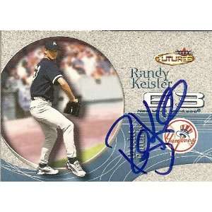  Randy Keisler Signed Yankees 2001 Fleer Futures Card 