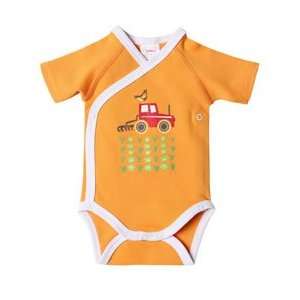  Zutano Itzy Bitzy S/S Tractor Wrap   Orange Baby