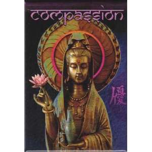 NEW Kwan Yin Statue Compassion Magnet (Magnets) Patio 