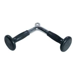  York Barbell Triceps Press down Chrome Bar with Rubber 