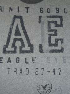 American Eagle AE Mens Gray Band Graphic T Shirt NWT  