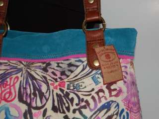 New LUCKY BRAND Trippin Out Butterfly XL Shopper Tote Handbag $179 