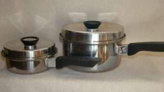 Vintage Wards Signature Prestige 18 8 TriPly Stainless Steel Pots Pans 