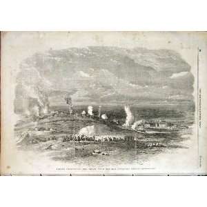  Sebastopol Redan War Trench Old Print 1855 Antique
