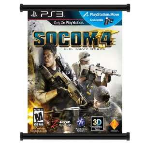  Socom 4 Game Fabric Wall Scroll Poster (32x38) Inches 