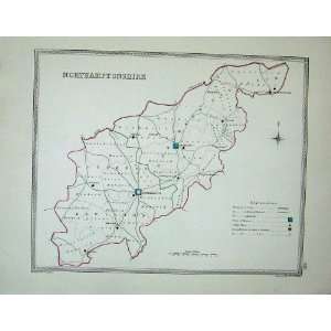   Topographical Map England Northamptonshire Kettering