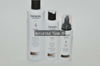 Nioxin System #4 Trio Shampoo, Conditioner, Treatment  