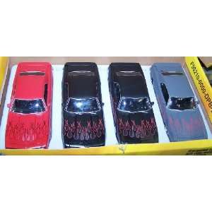   Time Muscle 1969 Chevy Camaro Box of 4 Cars Three Colors Toys & Games