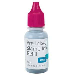  Stamp Ink Refill, Red, 15cc, EA EXP99626