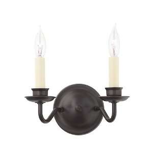   Columbia Traditional / Classic Two Light Up Lighting Wall Sconce Home