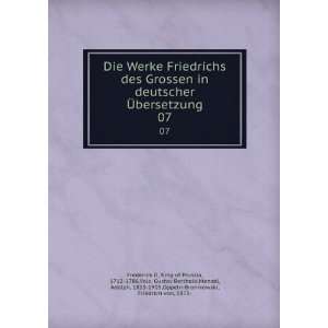   1815 1905,Oppeln Bronikowski, Friedrich von, 1873  Frederick II Books