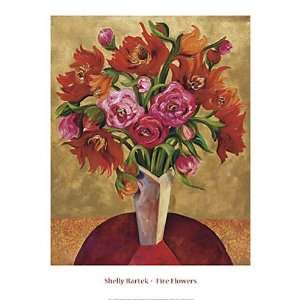  Shelly Bartek   Fire Flowers Size 22.5x28.25 by Shelly Bartek 