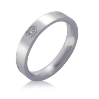 Stainless Steel Ring with Cubic Zirconia (ILRS 10)  