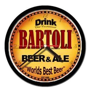  BARTOLI beer and ale cerveza wall clock 